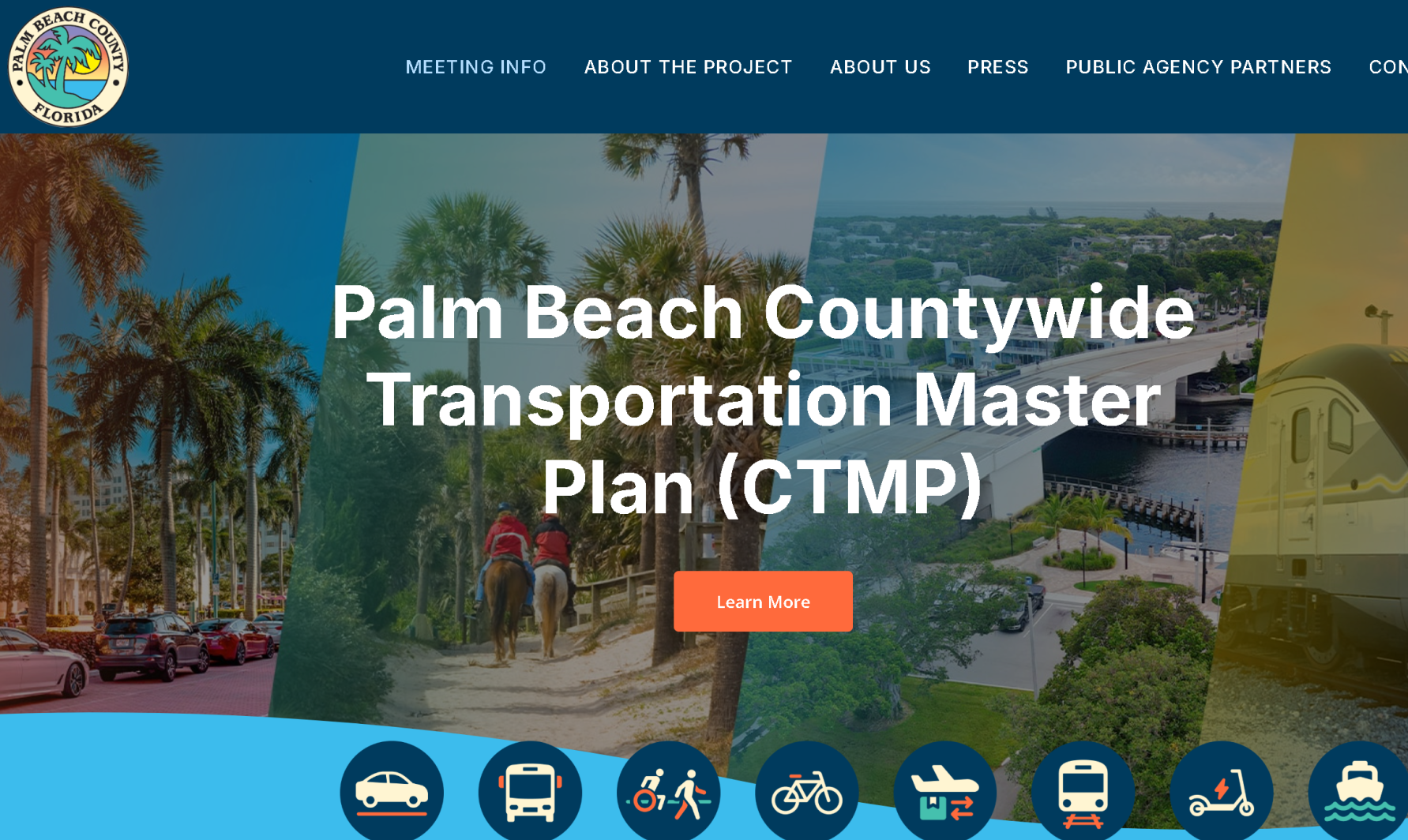 Palm Beach Countywide Transportation Master Plan website (PBCMoves.com)